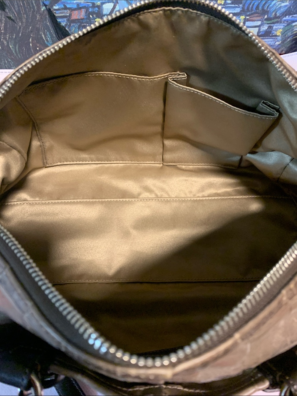 Coach Vintage. Crocodile embossed leather Boston / Satchel with Padlock, key - Picture 10 of 15